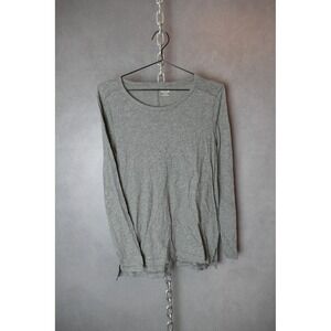 NWT Madewell Womens‎ Gray Long Sleeve Soft Everyday Tee T Shirt Top Size M